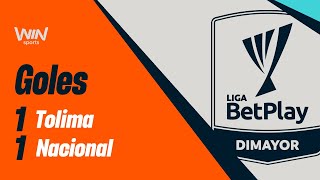 Tolima vs. Nacional (goles) Liga BetPlay Dimayor 2024-2 | Final  - Ida