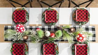 Woodland Gnome Christmas Tablescape