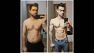 Belly Fat to Abs | Body Transformation #fatlossmotivation #gym