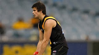 First Goal Ever: Tigers royalty feeds Cotchin's first kick, first goal on debut | 2008 | AFL