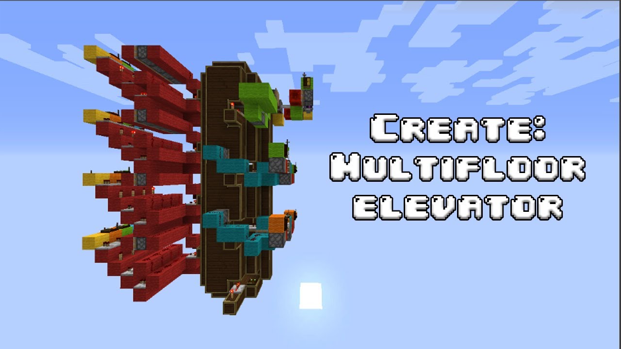Multifloor Elevator Create Mod Youtube