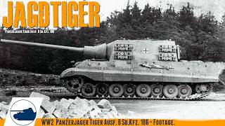 Rare WW2 Jagdtiger Sd.Kfz. 186 - footage.