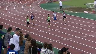 ２０１９大田区ジュニア陸上競技記録会　小学６年生男子１００ｍ　琉生　渉