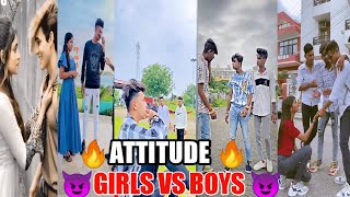 🔥GIRLS VS BOYS ATTITUDE VIDEOS🔥NEW 2022 TRENDING GIRLS ACTION VIDEOS🔥🤬 TERA BAAP AAYA 🤬