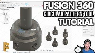 CIRCULAR PATTERNS in Autodesk Fusion 360 with the Circular Pattern Tool!
