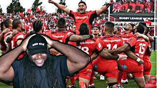 American Football Player React To Sipi Tau v Siva Tau | Iconic Rugby League World Cup Moments