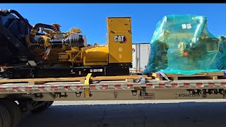 Got another Cat load! Port of Houston pickup #flatbedtrucking