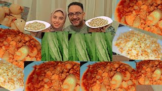 احلى تحدي 💯من ايد احلى  الاميره على الكوسه 🥘 باللحمه المفرومه والرز بالشعيريه وتحابيش العقاب⁉️