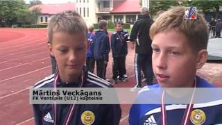 Ventspilī notika futbola sacensības U-12 grupā