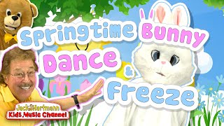 Springtime Bunny DANCE and FREEZE!  Jack Hartmann