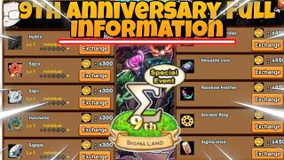 9th Anniversary | Bulu Monster | 9th Anniversary Full Information In Hindi | New Event