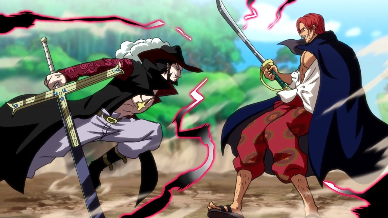 One Piece Mihawk Vs Shanks
