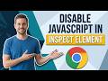 How To Disable JavaScript In Inspect Element In Chrome (Easy Guide)