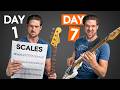 7 Days to Learning Bass Scales (Beginner Lesson)