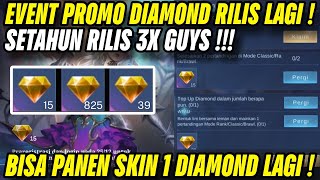 EVENT PROMO DIAMOND RILIS LAGI ! SETAHUN 3X EVENT DIAMOND KUNING MLBB 2024 ! PROMO DIAMOND MLBB 2024