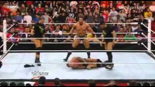 Mayson Ryan Batista Bomb Nexus Returns (WWE Raw 11.4.11)