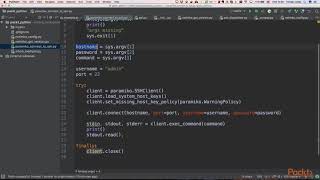 Enterprise Automation with Python: Installation of Paramiko Module with Initial e.g| packtpub.com