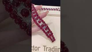 Red spinel and diamond bracelet 红色尖晶石、钻石手链#珠宝 #宝石 #高级珠宝 #设计 #珠宝设计 #钻石 #收藏 #香港 #珠宝展 #钻石 #手链 #尖晶石