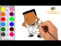 George Beard Drawing & Coloring For Kids - how to draw george from captain underpants