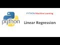 Machine Learning in Python | Linear Regression | Part 1