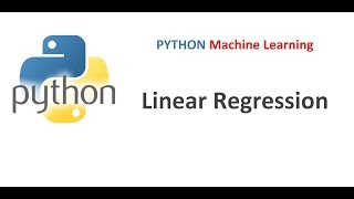 Machine Learning in Python | Linear Regression | Part 1