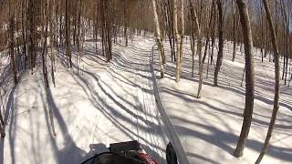 Go pro motoneige polaris petite trail dans la mauricie !