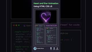 Animated Heart 🤯☠️ HTML CSS #js #animation #shorts