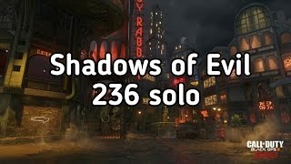 Shadows of Evil Rounds 236 solo BLACK OPS 3 ZOMBIE PS4