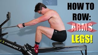 Rowing Machine: Using Your LEGS To Row [DRILL INCLUDED!]