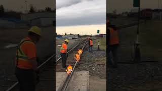 Why Are The Train Tracks On FIRE? #shorts #fire #youtubeshorts #derailment #train