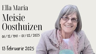 Ella Maria (Meisie) Oosthuizen Roudiens