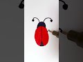 🐞 Ladybug Fingerprint Art ✨ Easy Drawing for Kids 🎨 #fingerprint #art #creative #ladybug #diy