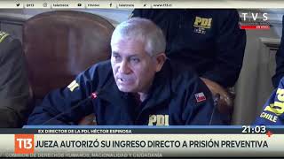 Ex director de la PDI cumple prisión preventiva por malversar gastos públicos