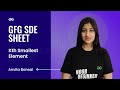 GFG SDE SHEET || Conquering the SDE Role || Kth Smallest Element