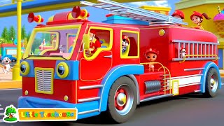 Ruedas en el camión de bomberos + poemas populares para niños