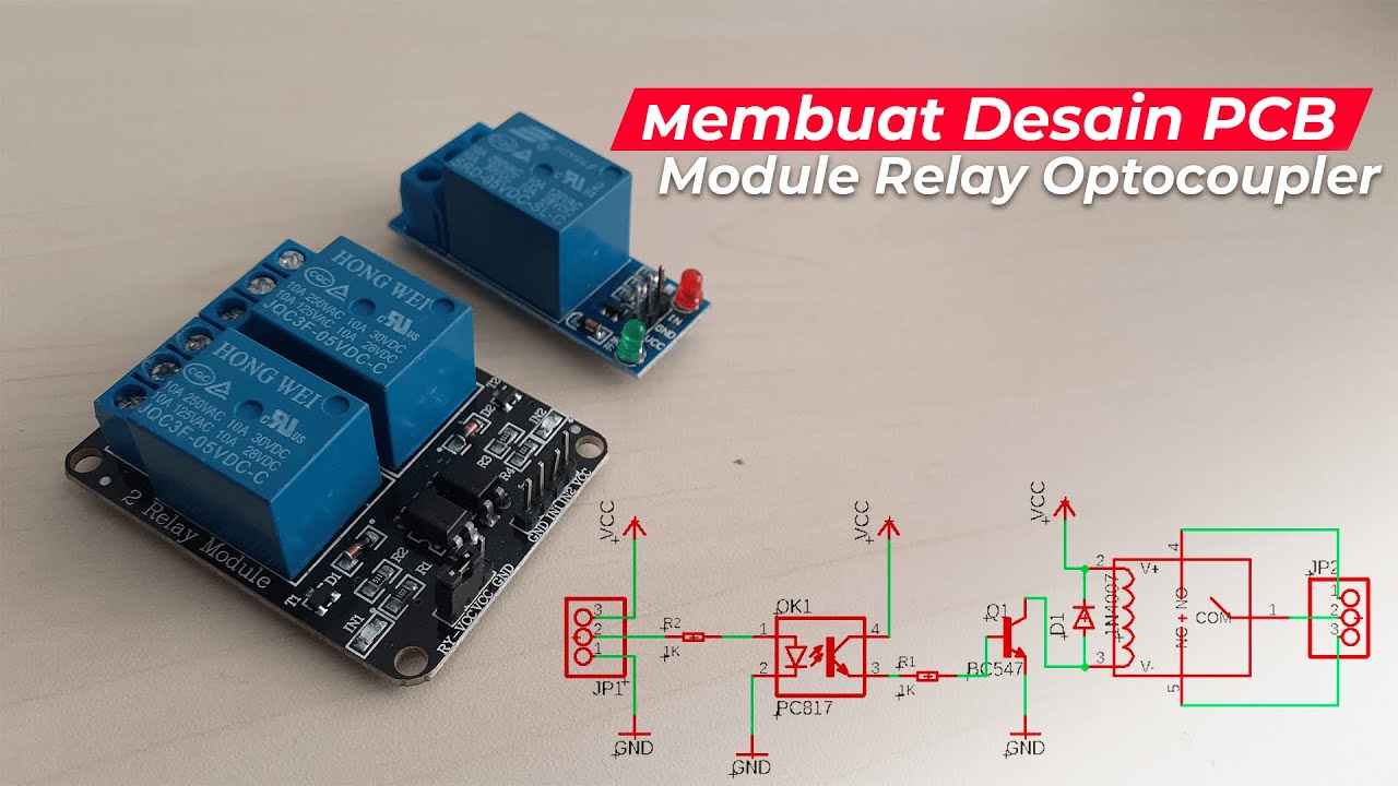 Membuat Desain PCB Module Relay Untuk Arduino - YouTube