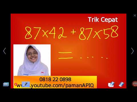 Cara Menghitung Perkalian Cepat Rumit Hanya 7 Detik - YouTube