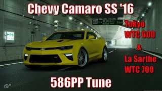 (Patched)  GT7| Chevy Camaro SS '16| Broken 586PP Tune! (Tokyo WTC 600)/(La Sarthe WTC 700)