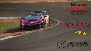 MISANO HOTLAP 1:32.482 MCLAREN 720S EVO +18kg ACC 1.9.5