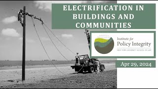 Electrification in Buildings and Communities