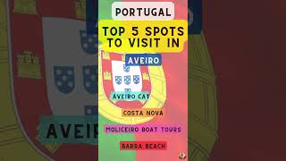 Top 5 Spots to Visit in Aveiro (Portugal)