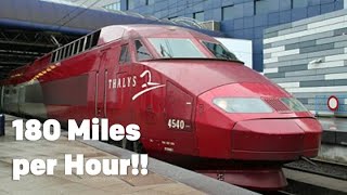 Amsterdam to Paris by Thalys High Speed Train