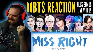 BTS Reaction - Miss Right - THIS SONG HAS A DEEPER MEANING!