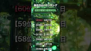 【 最後まで見て 】家族が健康に恵まれる人ランキングTOP100  #占い #誕生日占い #血液型占い #生年月日占い #健康運