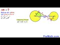 can you calculate the length ab circles math maths geometry