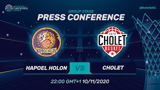 Hapoel Holon v Cholet - Press Conference | Basketball Champions League 2020/21