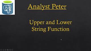 Upper & Lower String function