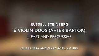 Violin Duo #1 fast and percussive