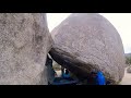 Finger Fetish/Jezryl V7 - Joshua Tree Bouldering