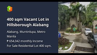 400 sqm Vacant Lot in Hillsborough Alabang